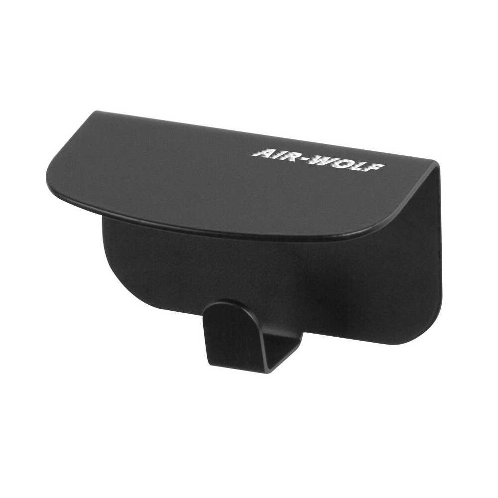 AIR-WOLF | Alpha Hakenleiste 1 mattschwarz (60-160)